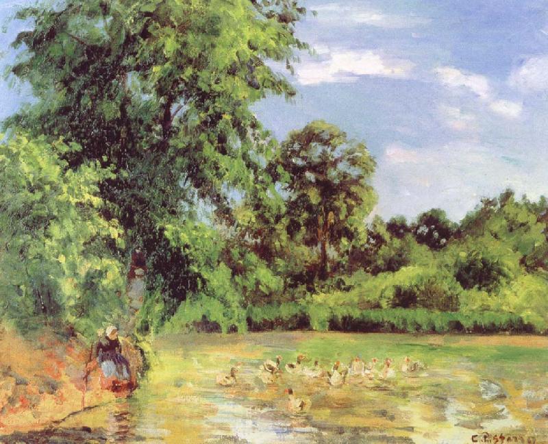 Camille Pissarro Duck pond